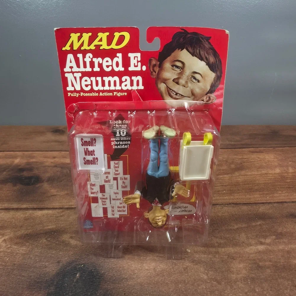 DC Direct Alfred E. Neuman Action Figure Adult OS Red Good MAD Magazine 1998